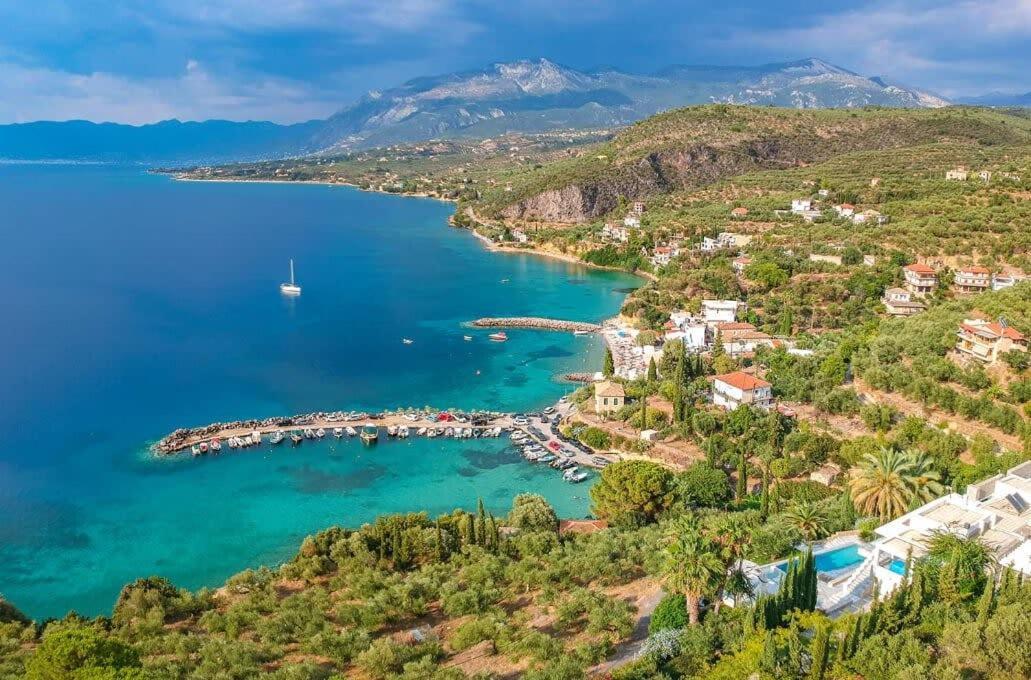Вилла Coastal Stone Hideaway With Stunning Scenery Kitriai Экстерьер фото
